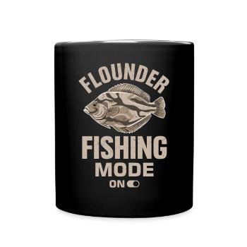 Dicton de pêcheur de plie - Mug uni - noir - Devant