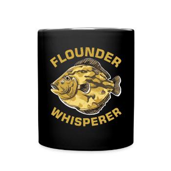 Dicton de pêcheur de plie - Mug uni - noir - Devant