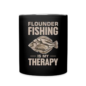 Dicton de pêcheur de plie - Mug uni - noir - Devant