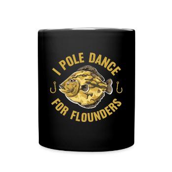 Dicton de pêcheur de plie - Mug uni - noir - Devant