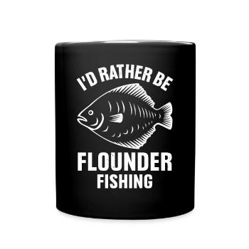 Dicton de pêcheur de plie - Mug uni - noir - Devant