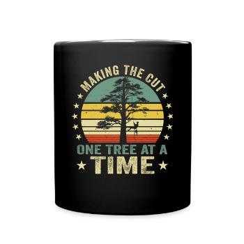 Arborist Baumpfleger Baumkletterer Baumklettern - Tasse einfarbig - Schwarz - Vorne
