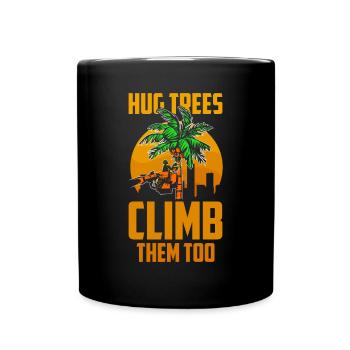 Arborist Baumpfleger Baumkletterer Baumklettern - Tasse einfarbig - Schwarz - Vorne