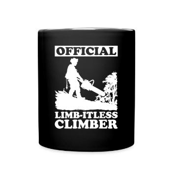 Arborist Baumpfleger Baumkletterer Baumklettern - Tasse einfarbig - Schwarz - Vorne