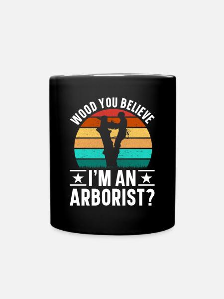 Arborist Baumpfleger Baumkletterer Baumklettern - Tasse einfarbig - Schwarz