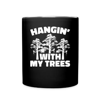 Arborist Baumpfleger Baumkletterer Baumklettern - Tasse einfarbig - Schwarz - Vorne