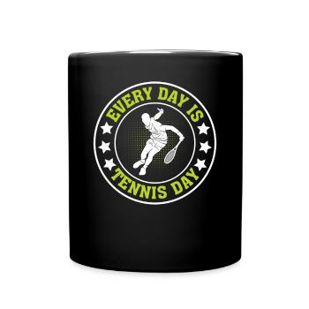 Chaque jour est la journée du tennis - Tennis Lover Tennis Play - Mug uni - noir - Devant