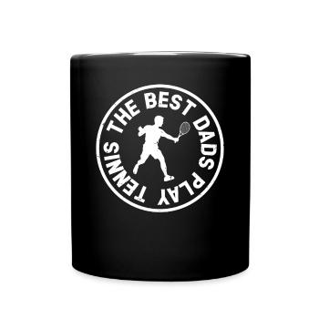 Les meilleurs papas jouent au tennis - Tennis Daddy Tennis Pl - Mug uni - noir - Devant