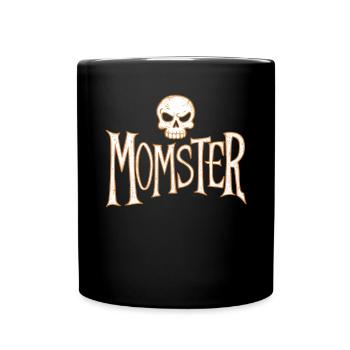 Halloween Skeleton Scary Spooky Horror Party - Full Colour Mug - black - Front