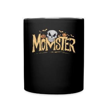 Halloween Skeleton Scary Spooky Horror Party - Full Colour Mug - black - Front