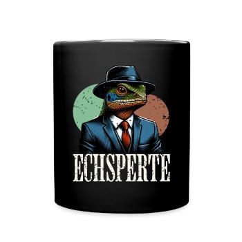 Echsperte Experte - Tasse einfarbig - Schwarz - Vorne