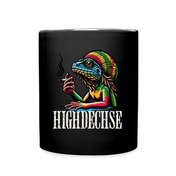 Weed Kiffen Highdechse - Tasse einfarbig - Schwarz - Vorne