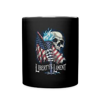 Halloween Skeleton Scary Spooky Horror Party - Full Colour Mug - black - Front