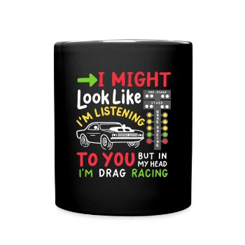 Drag Racing Drag Racer - Tasse einfarbig - Schwarz - Vorne