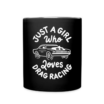Drag Racing Rennwagen - Tasse einfarbig - Schwarz - Vorne