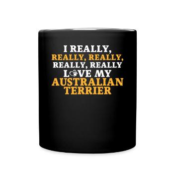 Australian Terrier Gifts - Full Colour Mug - black - Front