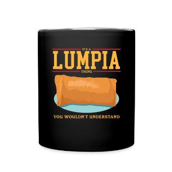 Lumpia Rouleau de Printemps Loempia Cadeau - Mug uni - noir - Devant