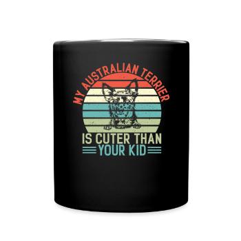 Cadeaux pour terrier australien - Mug uni - noir - Devant