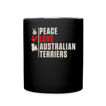 Australian Terrier Gifts - Tasse einfarbig - Schwarz - Vorne