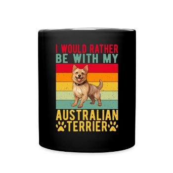 Australian Terrier Gifts - Full Colour Mug - black - Front