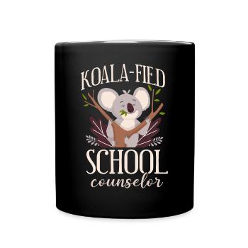 School Counselor Koala Koala-Fied - Tasse einfarbig - Schwarz - Vorne