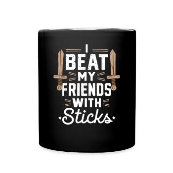 Lustige LARP Freunde Real Life Rollenspiel Cosplay - Tasse einfarbig - Schwarz - Vorne