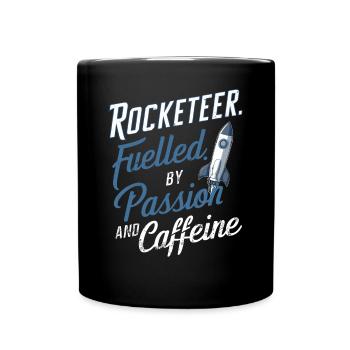 Model Rocket Builder - Full Colour Mug - black - Front