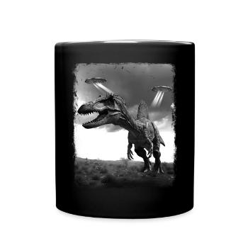 Spinosaurus Dinosaure OVNI Alien Alien S - Mug uni - noir - Devant