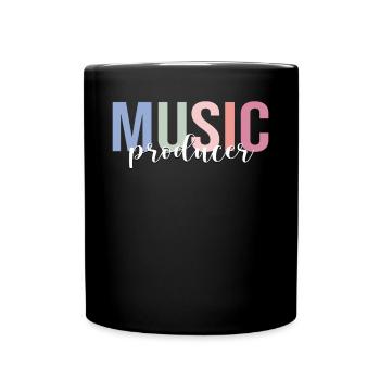 Producteur de musique Musicien électronique Beat Maker - Mug uni - noir - Devant