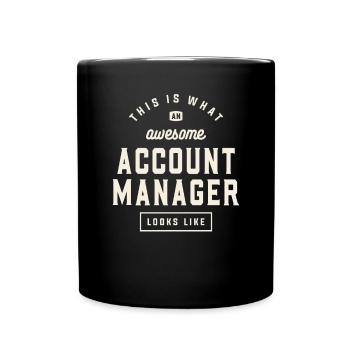 Funny Job Occupation Account Manager - Full Colour Mug - black - Front