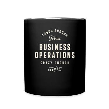 Funny Job Occupation Business Operations - Full Colour Mug - black - Front
