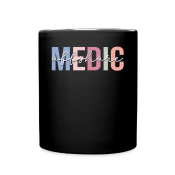 Ambulancier paramédical offshore - Mug uni - noir - Devant