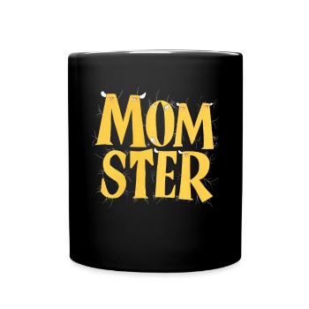 Halloween Costume Pumpkin Scary Spooky Horror Party - Full Colour Mug - black - Front