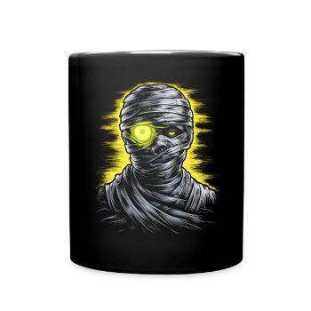 Halloween Costume Pumpkin Scary Spooky Horror Party - Full Colour Mug - black - Front