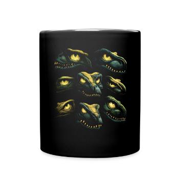 Halloween Costume Pumpkin Scary Spooky Horror Party - Full Colour Mug - black - Front