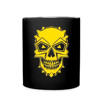 Halloween Costume Pumpkin Scary Spooky Horror Party - Full Colour Mug - black - Front