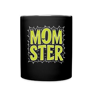 Halloween Costume Pumpkin Scary Spooky Horror Party - Full Colour Mug - black - Front
