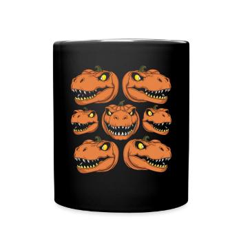 Halloween Costume Pumpkin Scary Spooky Horror Party - Full Colour Mug - black - Front