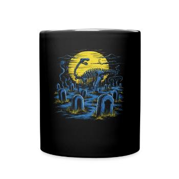 Halloween Costume Pumpkin Scary Spooky Horror Party - Full Colour Mug - black - Front