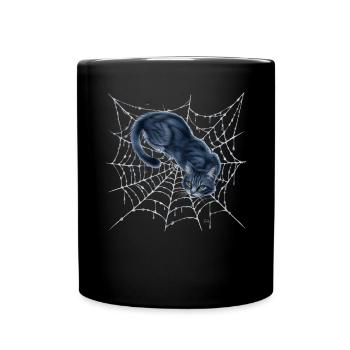 Halloween Costume Pumpkin Scary Spooky Horror Party - Full Colour Mug - black - Front