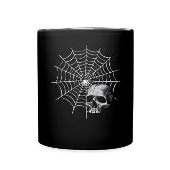 Halloween Costume Pumpkin Scary Spooky Horror Party - Full Colour Mug - black - Front