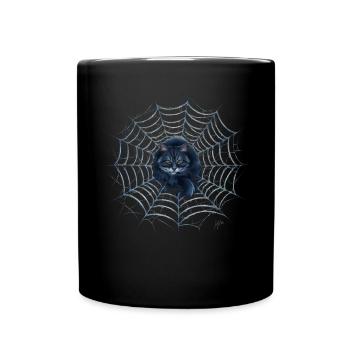 Halloween Costume Pumpkin Scary Spooky Horror Party - Full Colour Mug - black - Front