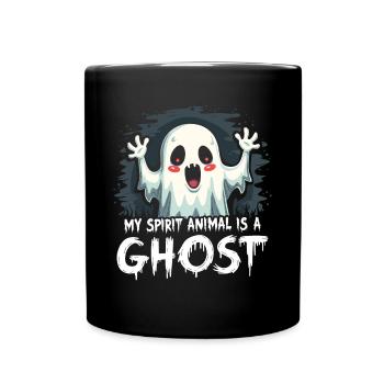 Halloween Ghost Ghost - Full Colour Mug - black - Front