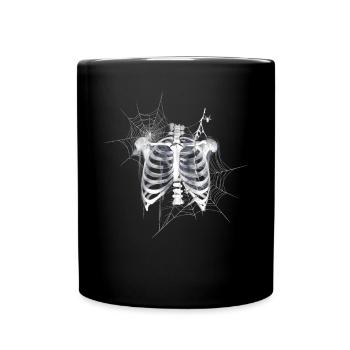 Halloween Costume Pumpkin Scary Spooky Horror Party - Full Colour Mug - black - Front