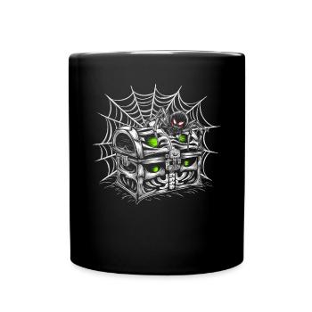 Halloween Costume Pumpkin Scary Spooky Horror Party - Full Colour Mug - black - Front