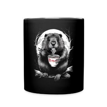 Biber - Tasse einfarbig - Schwarz - Vorne