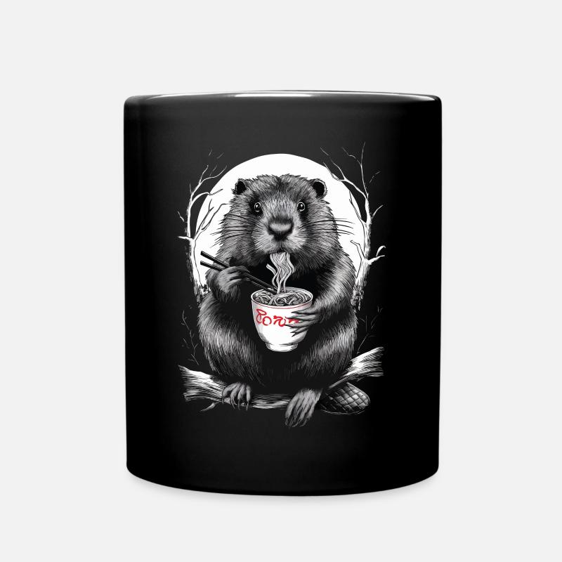 Biber - Tasse einfarbig - Schwarz
