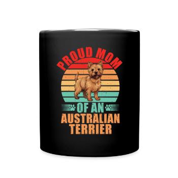 Australian Terrier Gifts - Tasse einfarbig - Schwarz - Vorne