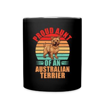 Australian Terrier Gifts - Tasse einfarbig - Schwarz - Vorne