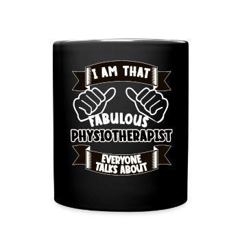 Kinésithérapeute Drôle Dicton Cadeau - Mug uni - noir - Devant